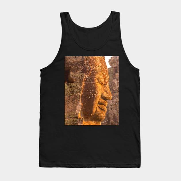 Buddha Head Angkor Tank Top by dags